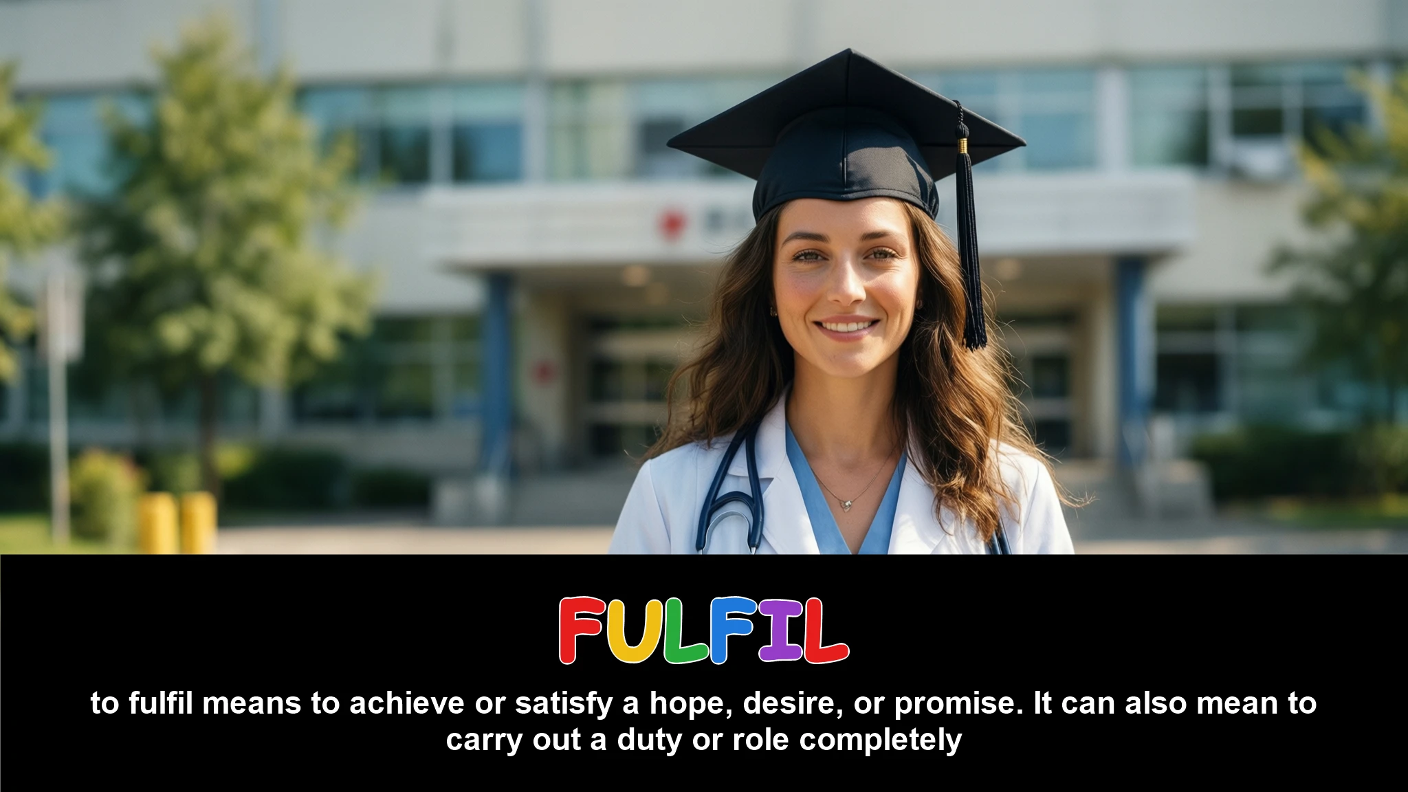English Illustration for fulfil